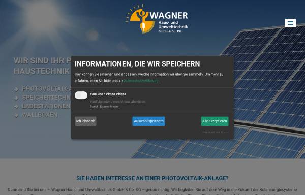 Vorschau von www.abc-wagner.de, Stefan Wagner Solarien