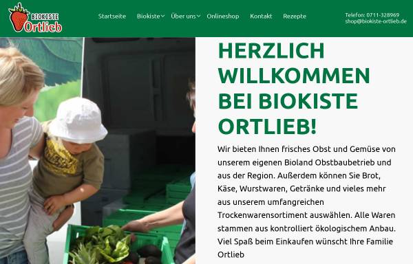 Vorschau von www.biokiste-ortlieb.de, Biofrucht Ortlieb GbR