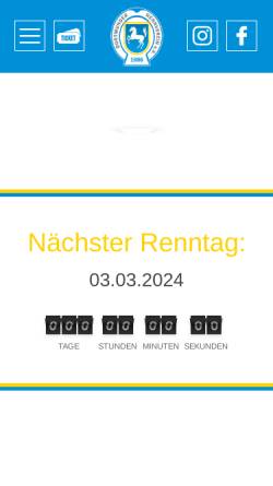 Vorschau der mobilen Webseite www.dortmunder-rennverein.de, Dortmunder Rennverein e.V.