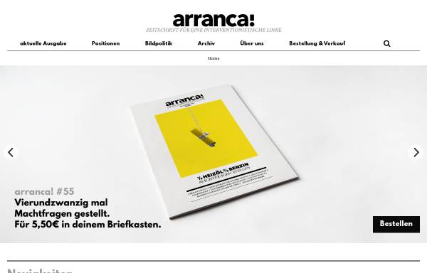 Vorschau von arranca.org, Arranca