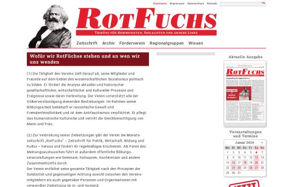 Vorschau von www.rotfuchs.org, Zeitung RotFuchs