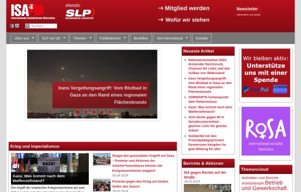 Vorschau von www.slp.at, Sozialistische LinksPartei (SLP)