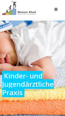 Vorschau der mobilen Webseite www.kinderarzt-gescher.de, Dr. med. Carl Fahr, Dipl. med. Bärbel Voigt