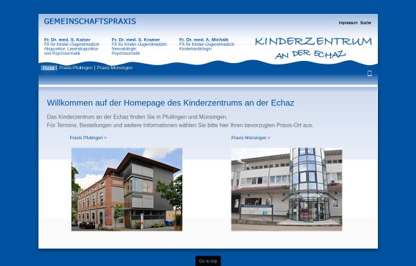 Vorschau von www.kinderzentrum-echaz.de, Dr. med. Heidrun Dette-Schaudt und Dr. med. S. Kaiser