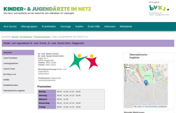 Vorschau von www.kinderaerzte-im-netz.de, Dres. med. Scholz und Scholz-Kühn