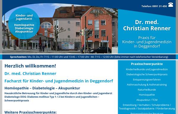 Vorschau von kinderarzt-dr-renner.de, Dr. med. Christian Renner