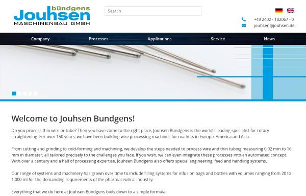 Vorschau von www.jouhsen.de, Jouhsen Bündgens Maschinenbau GmbH