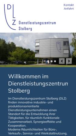 Vorschau der mobilen Webseite www.dlz-stolberg.de, Zentrum für industrieorientierte Dienstleistungen (DLZ) Stolberg GmbH
