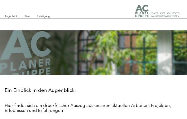 Vorschau von www.ac-planergruppe.de, AC Planergruppe GmbH