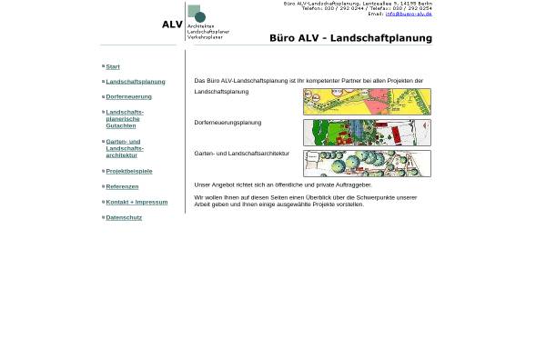 Vorschau von www.buero-alv.de, ALV Landschaftsplanung