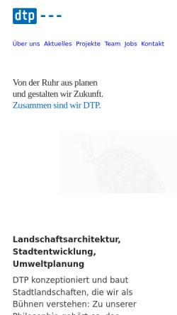 Vorschau der mobilen Webseite dtp-essen.de, Planungsbüro DTP – Davids | Terfrüchte + Partner