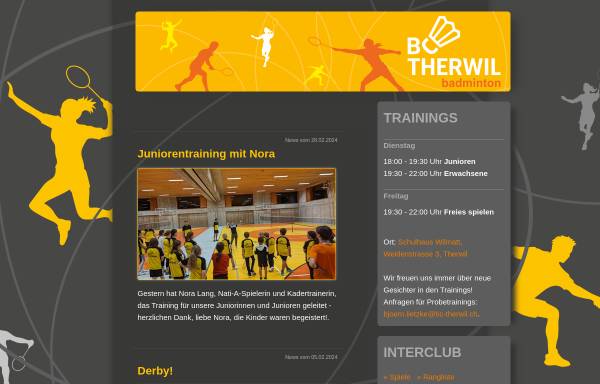 Vorschau von www.bc-therwil.ch, Badminton Club Therwil