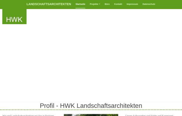 Vorschau von hwk-architekten.de, HWK Gartenarchitekten Ratingen