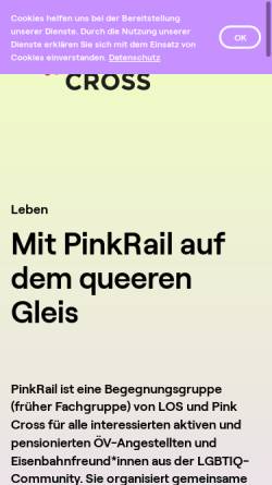 Vorschau der mobilen Webseite www.pinkrail.ch, PinkRail