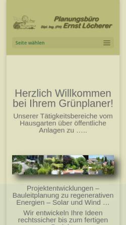 Vorschau der mobilen Webseite der-gruenplaner.de, Löcherer, Ernst