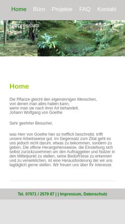 Vorschau der mobilen Webseite www.buerospecht.de, Specht Landschaftsarchitektur