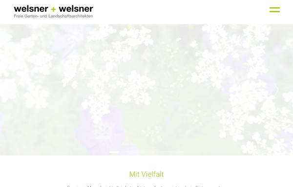 Vorschau von www.welsner.de, Welsner + Welsner - Freie Garten- und Landschaftsarchitekten