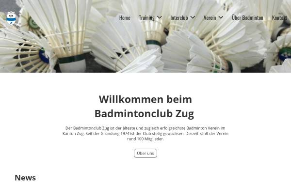 Vorschau von www.bczug.ch, Badminton Club Zug