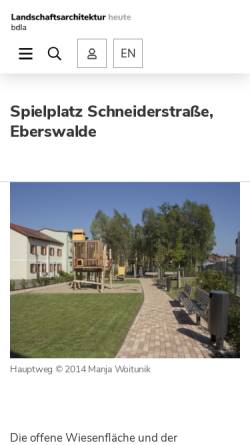 Vorschau der mobilen Webseite www.gebaute-landschaft.de, Woitunik, Manja