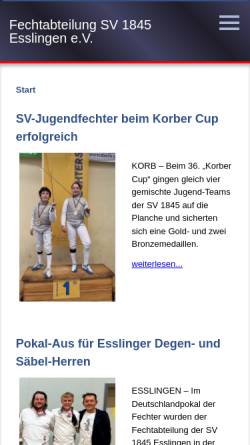Vorschau der mobilen Webseite www.fechtinfo.de, Deutsche Meisterschaften 2005 im Degenfechten
