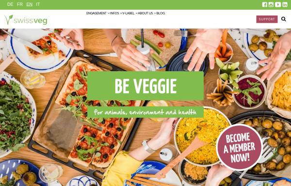 Vorschau von vegetarismus.ch, Schweizerische Vereinigung für Vegetarismus (SVV)