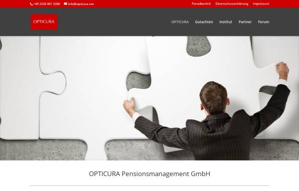 Vorschau von opticura.net, Opticura Pensionsmanagement GmbH