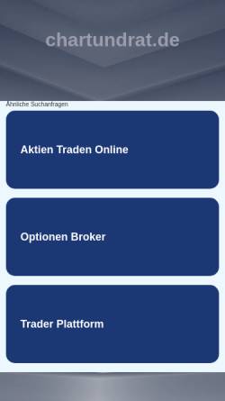 Vorschau der mobilen Webseite www.chartundrat.de, Chart und Rat GbR