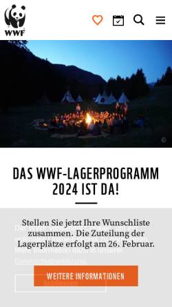 Vorschau der mobilen Webseite www.wwf.ch, WWF Schweiz