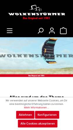 Vorschau der mobilen Webseite www.wolkenstuermer.de, Wolkenstürmer