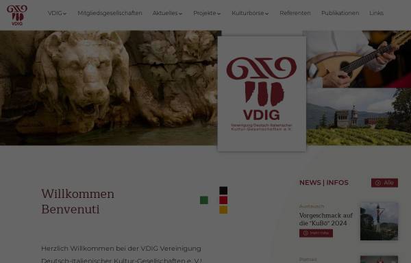 Vorschau von www.italien-freunde.de, Vereinigung Deutsch-Italienischer Kultur-Gesellschatften e.V. (VDIG)