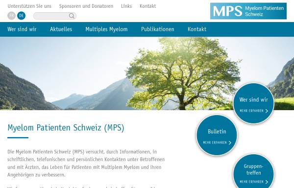 Vorschau von www.multiples-myelom.ch, Myeloma Kontaktgruppe Schweiz