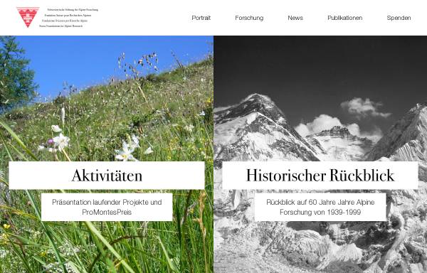 Vorschau von www.alpineresearch.ch, Alpinfo Top Links