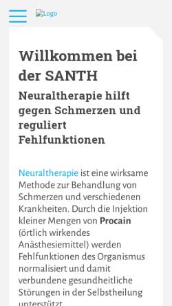 Vorschau der mobilen Webseite www.santh.ch, SANTH