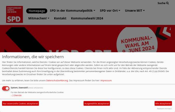 Vorschau von www.spd-woerth-rhein.de, SPD- Ortsverein Wörth