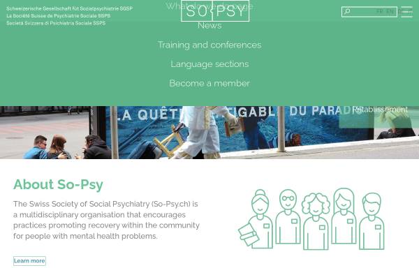 Vorschau von www.sgsp.ch, Schweizerische Gesellschaft für Sozialpsychiatrie