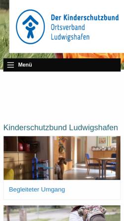 Vorschau der mobilen Webseite www.kinderschutzbund-ludwigshafen.de, Deutscher Kinderschutzbund Ortsverband Ludwigshafen e.V.