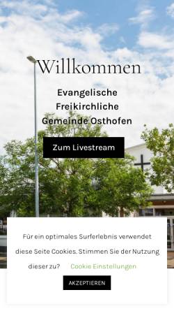 Vorschau der mobilen Webseite www.efg-osthofen.de, Evangelisch-Freikirchliche Gemeinde Osthofen