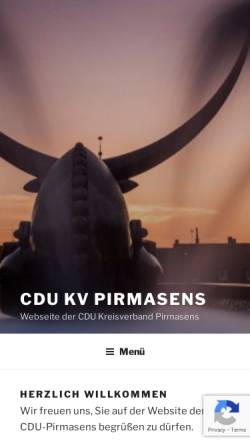 Vorschau der mobilen Webseite www.cdu-pirmasens.de, CDU Pirmasens