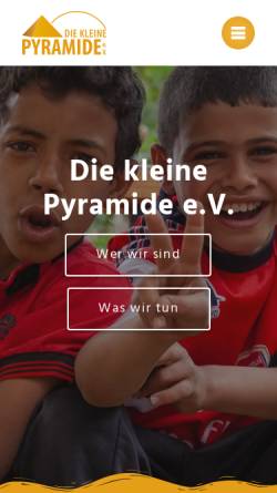 Vorschau der mobilen Webseite www.die-kleine-pyramide.de, Die kleine Pyramide e.V.