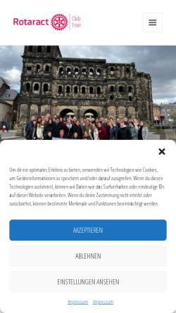 Vorschau der mobilen Webseite trier.rotaract.de, Rotaract Club Trier