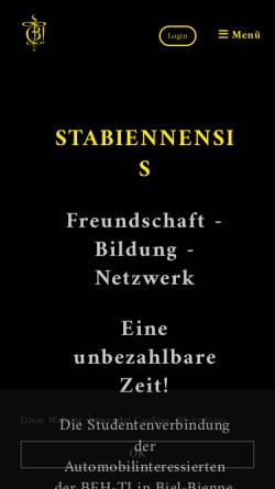 Vorschau der mobilen Webseite www.stabi.ch, Stabiennensis