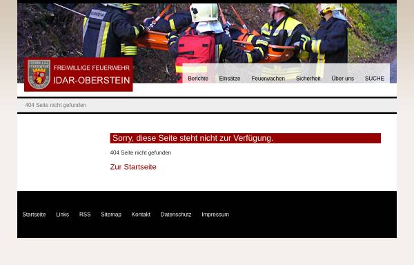 Vorschau von feuerwehr-idar-oberstein.de, Freiwillige Feuerwehr Idar-Oberstein