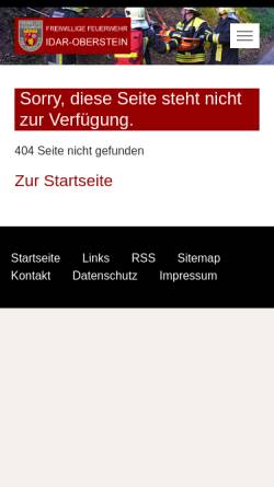 Vorschau der mobilen Webseite feuerwehr-idar-oberstein.de, Freiwillige Feuerwehr Idar-Oberstein