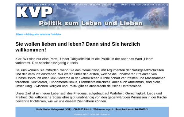Katholische Volkspartei Schweiz (KVP)