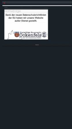 Vorschau der mobilen Webseite www.feuerwehr-ockenfels.de, Freiwillige Feuerwehr Ockenfels