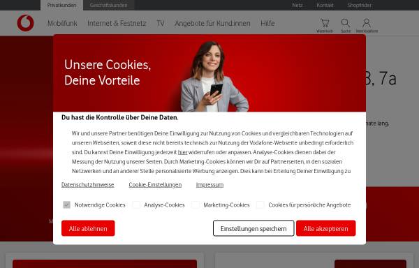 Vorschau von www.vodafone.de, Vodafone GmbH