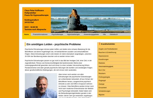 Vorschau von www.hypnose-kiel.de, Claus Peter Hoffmann