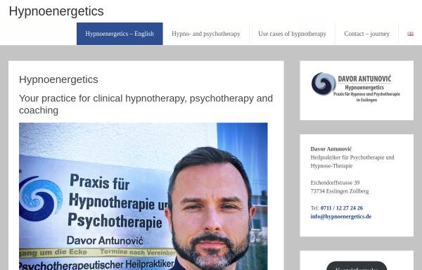 Vorschau von hypnoenergetics.de, Davor Antunovic
