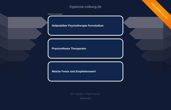 Vorschau von www.hypnose-coburg.de, Dr. Rüdiger Mende