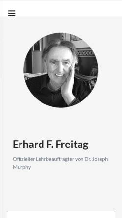 Vorschau der mobilen Webseite www.efreitag.com, Erhard F. Freitag
